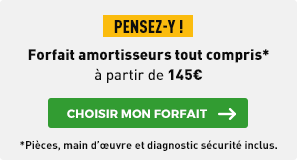 Prendre RDV changement amortisseur